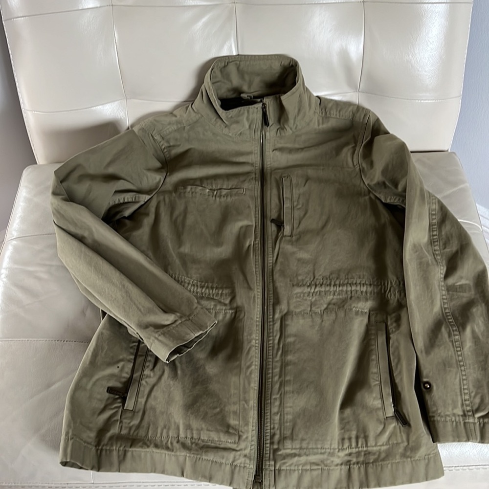 UNTUCKit Women’s Utility Jacket – Size Medium – Olive Green 100% cotton
